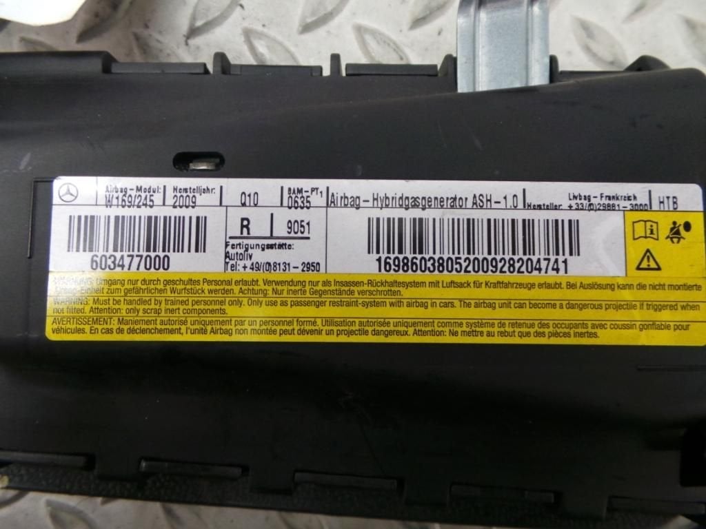 MERCEDES B CLASS 180CDI AIRBAG RECHTS 2009, Enlèvement ou Envoi, Utilisé, ARN reconnu