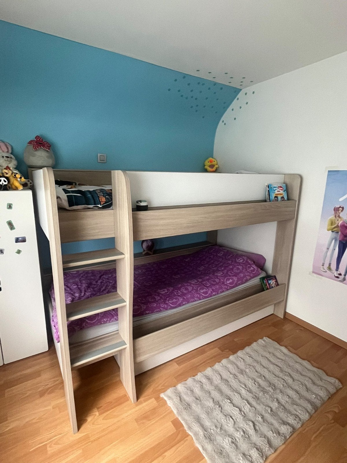 lit superposé pour enfants avec espace de rangement, Enlèvement, Utilisé, Lits superposés