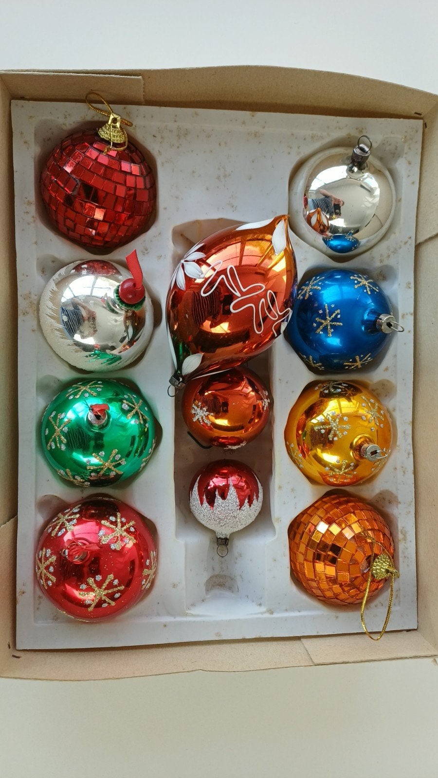 oude kerstballen en (kerststal 1953), Diversen, Ophalen of Verzenden, Gebruikt