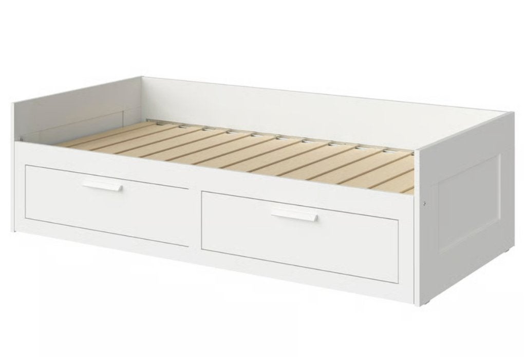 IKEA BRIMNES bed, Huis en Inrichting, Ophalen, Eenpersoons, Wit, Nieuw