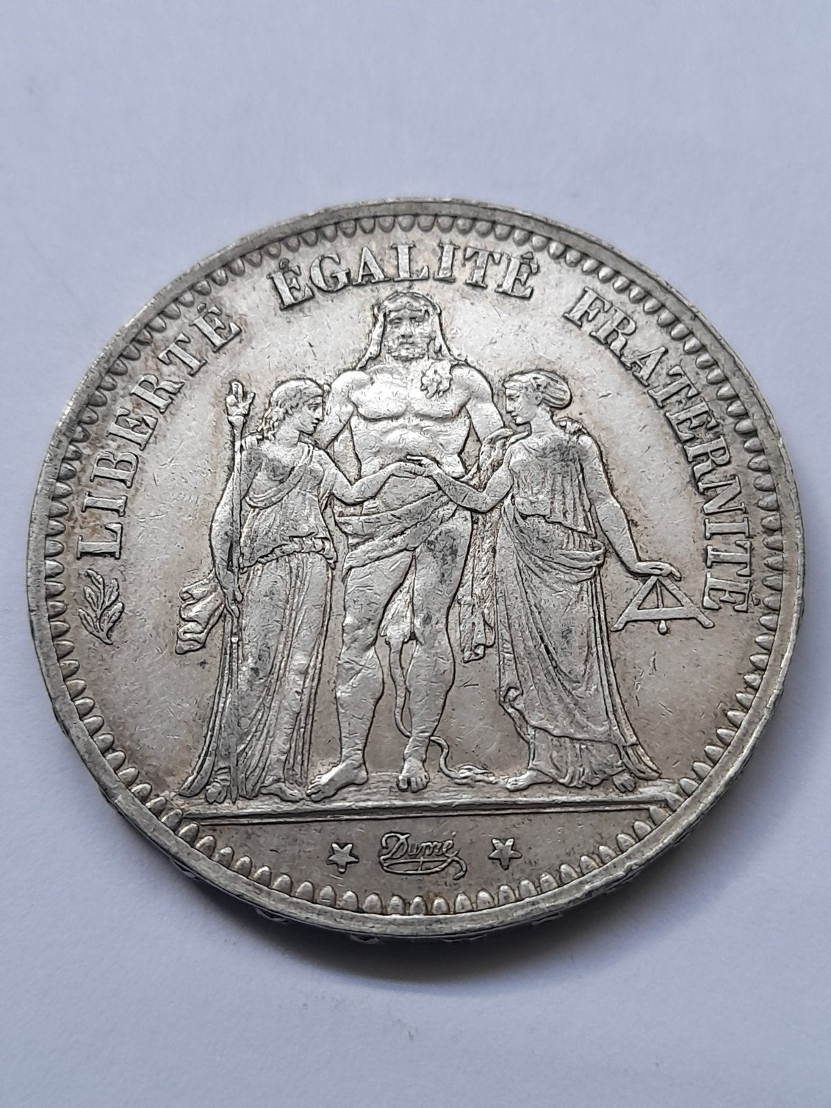 beau type Hercule A (Paris) 5 francs 1873, Enlèvement ou Envoi, Argent