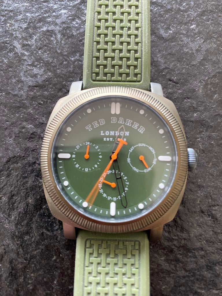 Ted Baker Horloge, Handtassen en Accessoires, Horloges | Heren, Overige merken, Polshorloge, Kunststof, Ophalen of Verzenden
