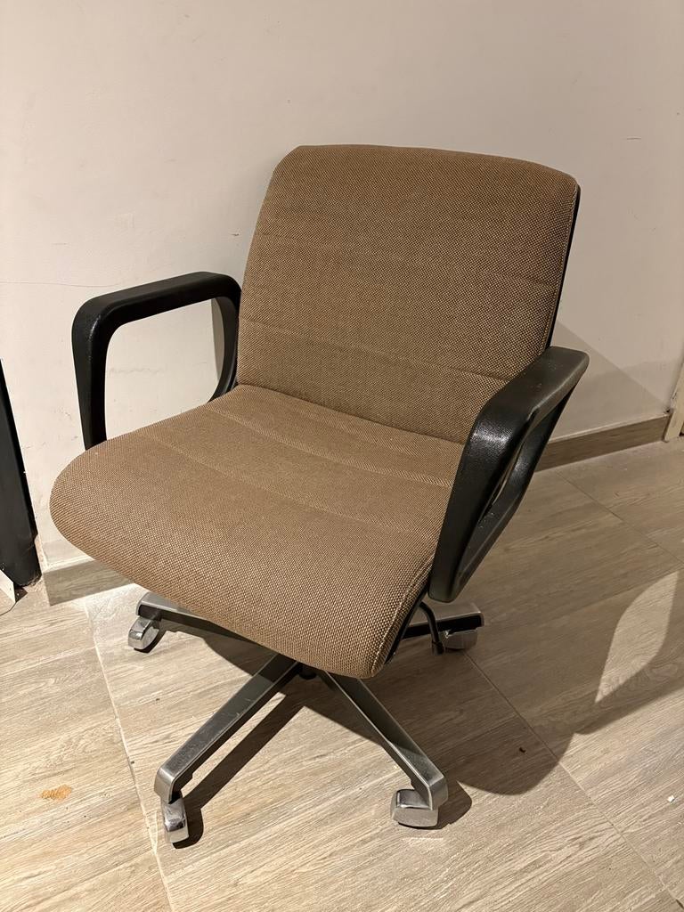 Chaise de bureau vintage, Enlèvement, Utilisé, Beige, Chaise de bureau
