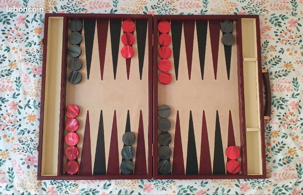 Rare Backgammon Etienne Aigner en cuir, Ophalen of Verzenden