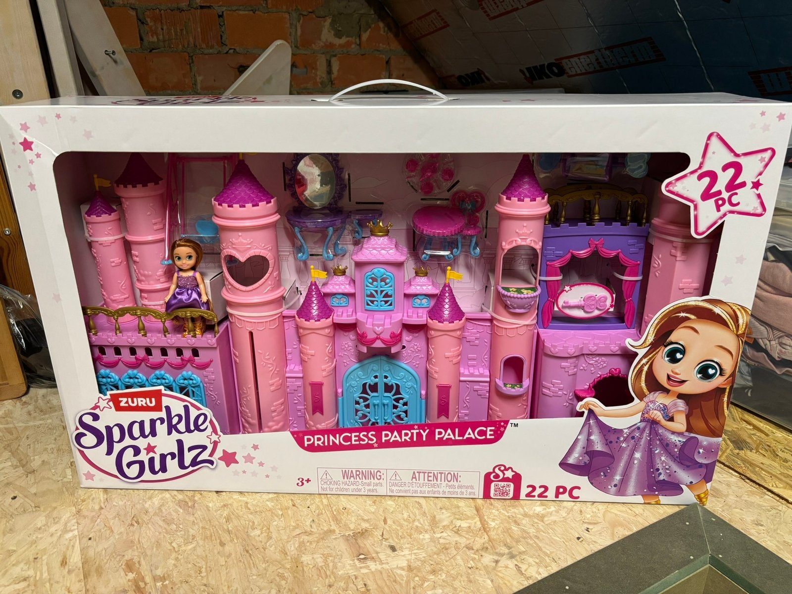 Sparkle girlz princess feestpaleis met pop van ZURU, Ophalen, Nieuw, Poppenhuis