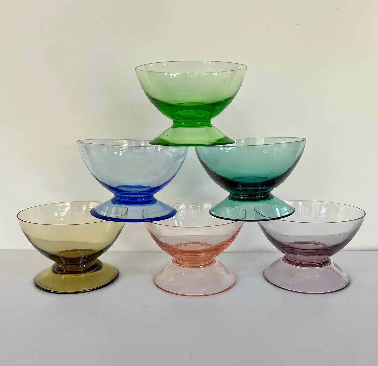 Booms Rupel Cascade 6 gekleurde coupes, Antiek en Kunst, Ophalen of Verzenden
