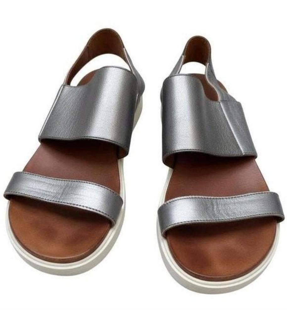 INUOVO Sandalen Maat 37, Inuovo, Zo goed als nieuw, Grijs, Sandalen of Muiltjes