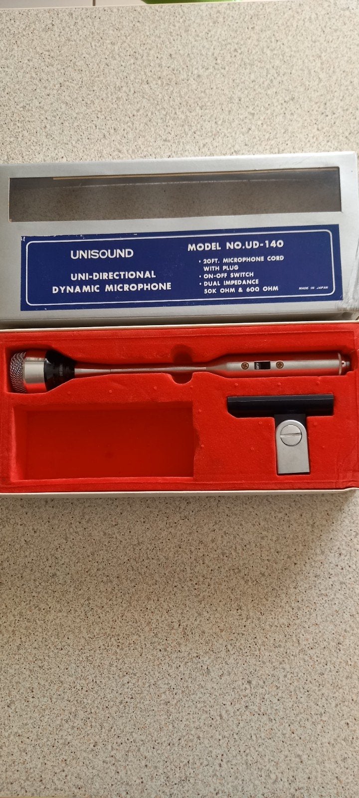 Unisound ud-140 dynamische microfoon ongetest  vintage, Audio, Tv en Foto, Overige Audio, Tv en Foto, Gebruikt, Ophalen of Verzenden