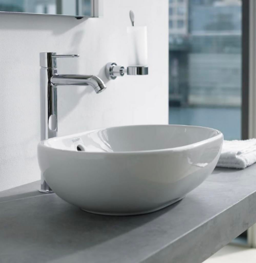 Koopje: Opbouwlavabo Duravit Foster Nieuw in doos, Huis en Inrichting, Ophalen, Minder dan 50 cm, Nieuw, Minder dan 100 cm