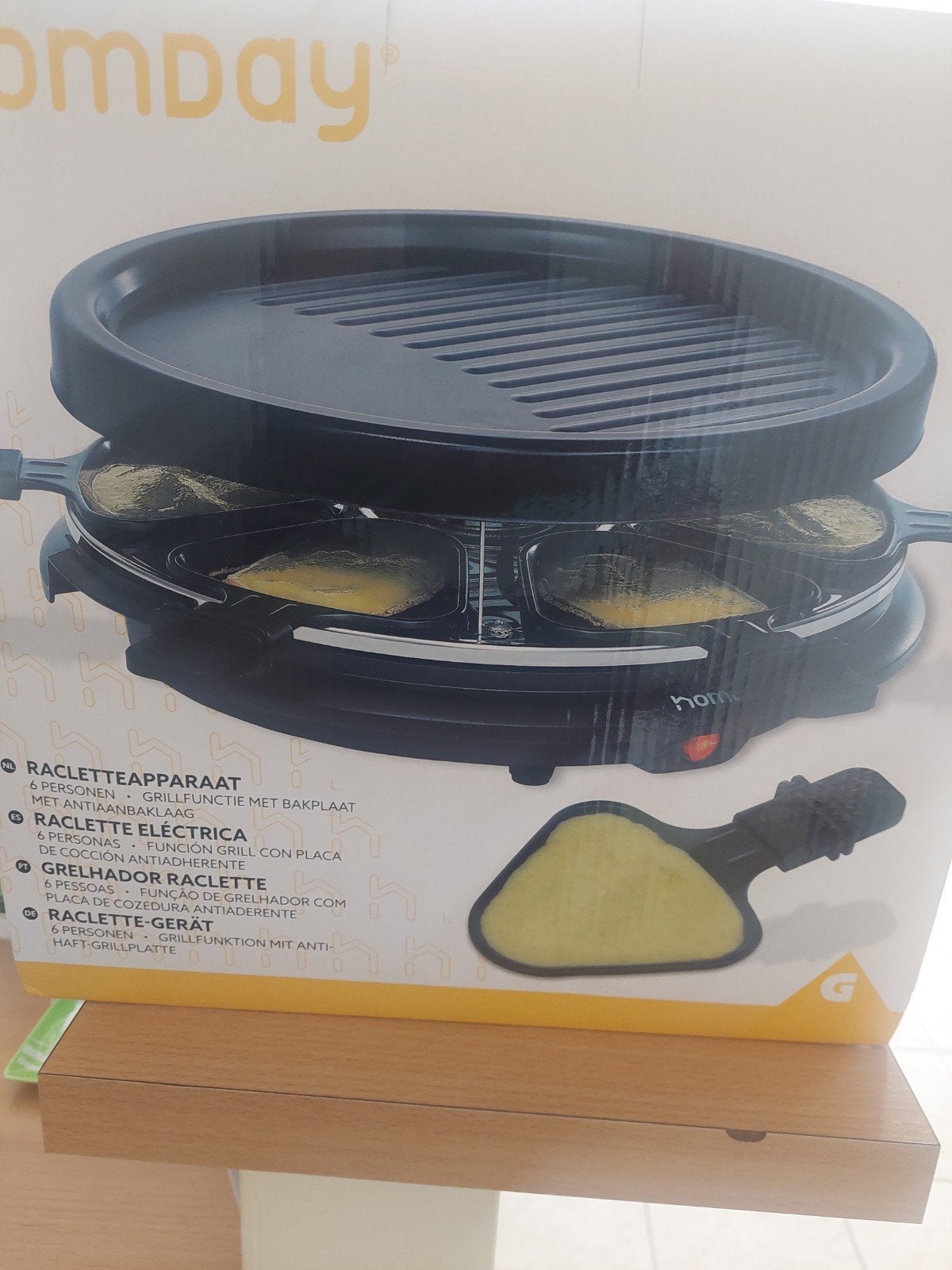 Raclette voor zes, Elektronische apparatuur, Gourmetstellen, Ophalen