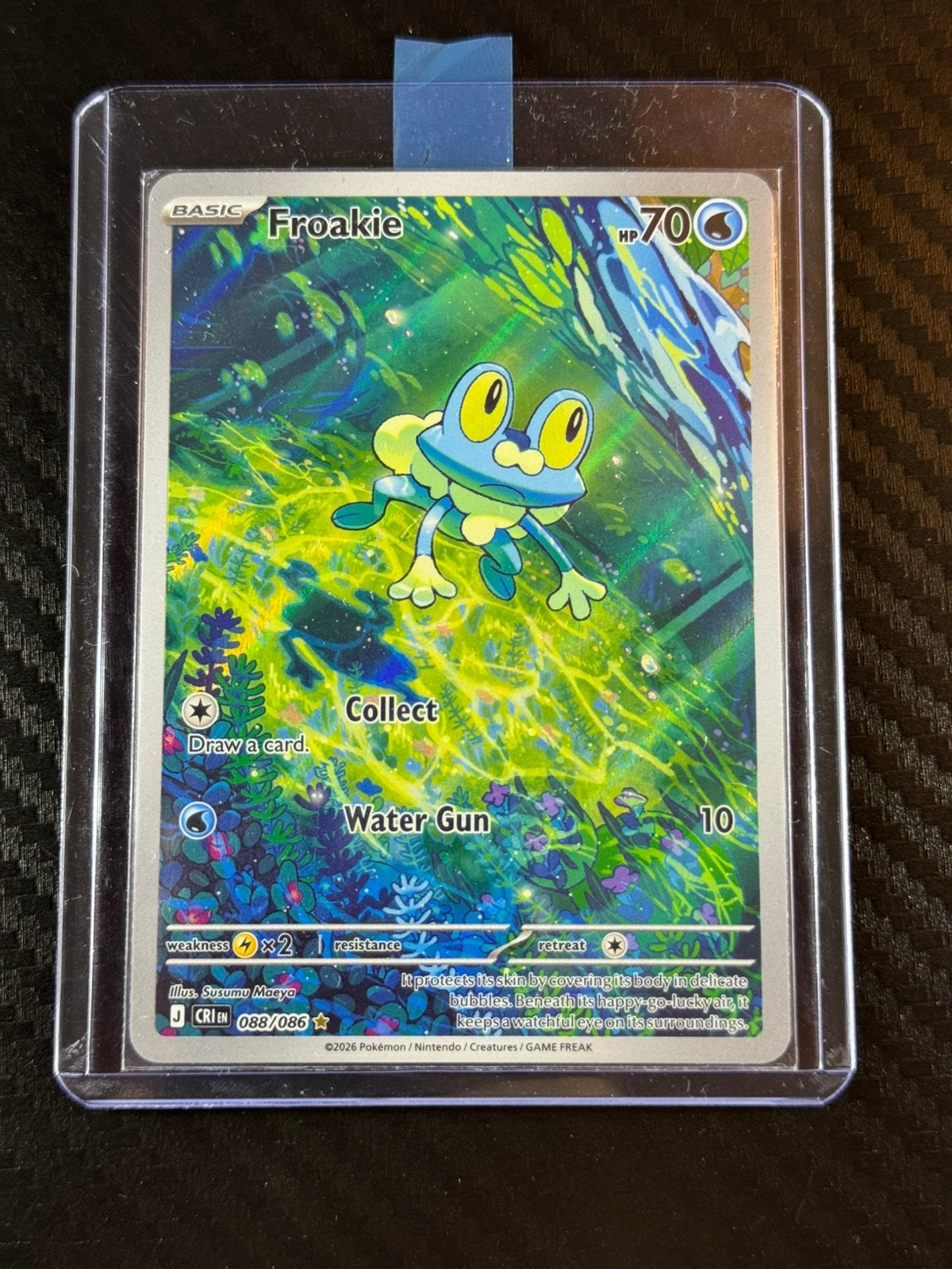Froakie | Halo | IR | Chaos Rising | 2026 | #088 /086, Envoi, Comme neuf, Cartes en vrac