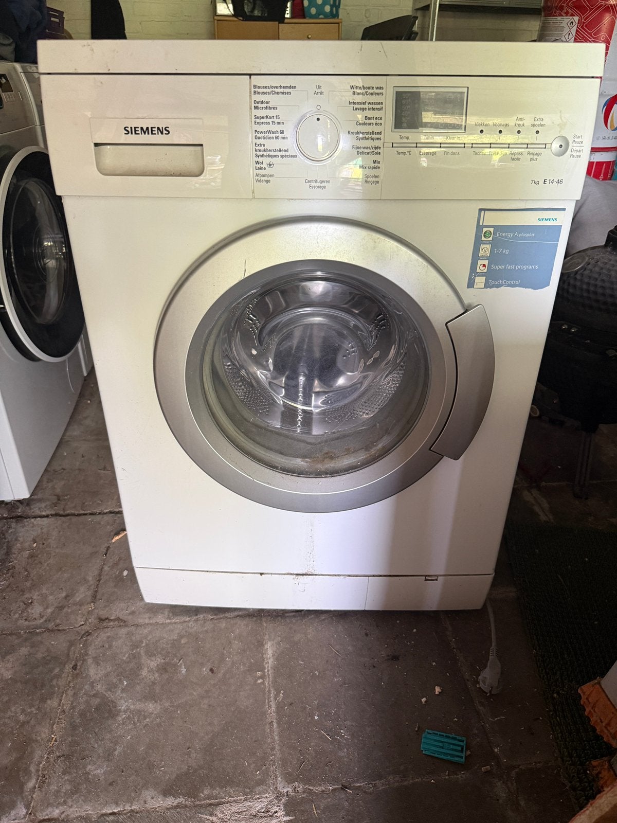 Lave linge simmens, Electroménager, Lave-linge, 1200 à 1600 tours, 4 à 6 kg, Chargeur frontal, Enlèvement