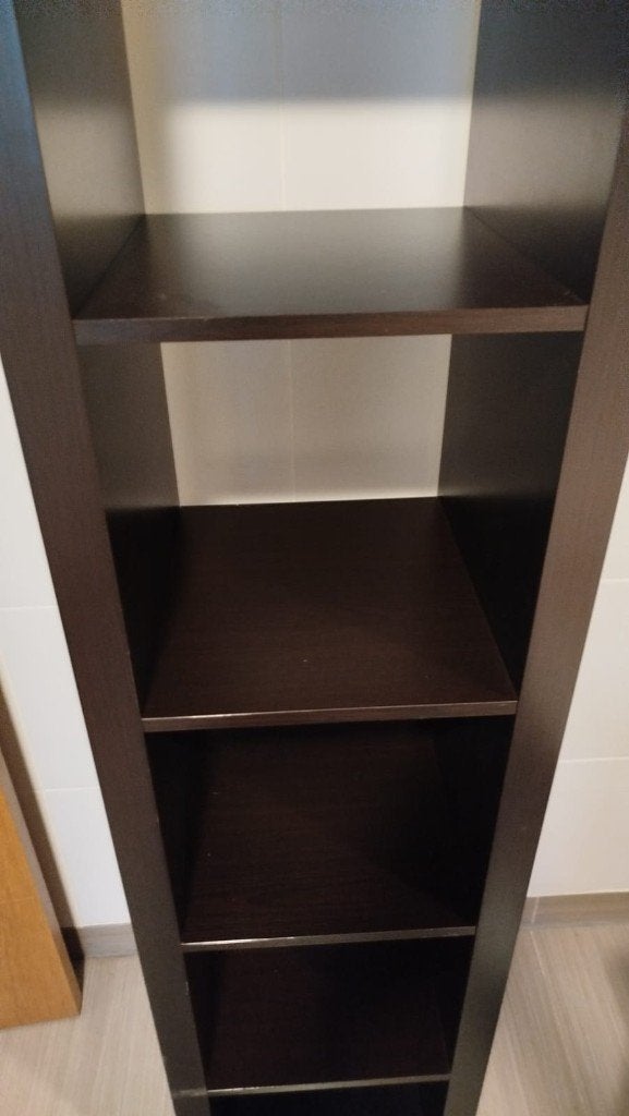 Kallax Ikea 4 cases - brun-noir, Enlèvement, Comme neuf