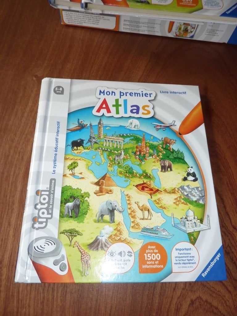 Tiptoi Livre interactif "Mon premier atlas" 5 - 8 ans, Enlèvement, Comme neuf, Découverte, Sonore