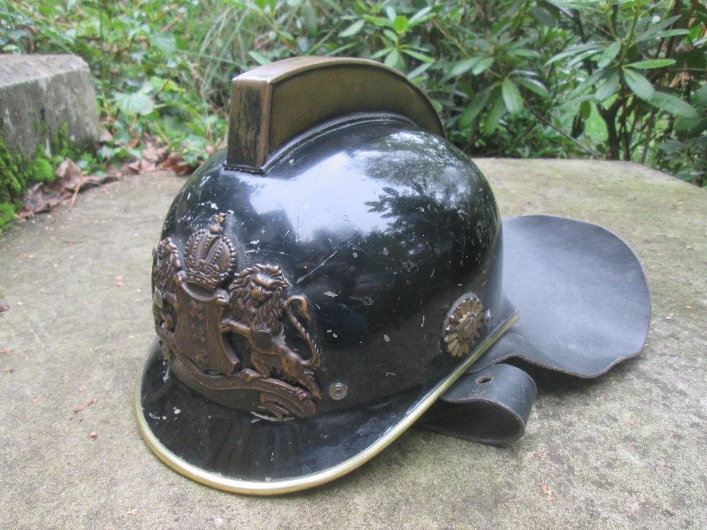 Nederlandse brandweerhelm van de stad Amsterdam goede staat., Ophalen of Verzenden