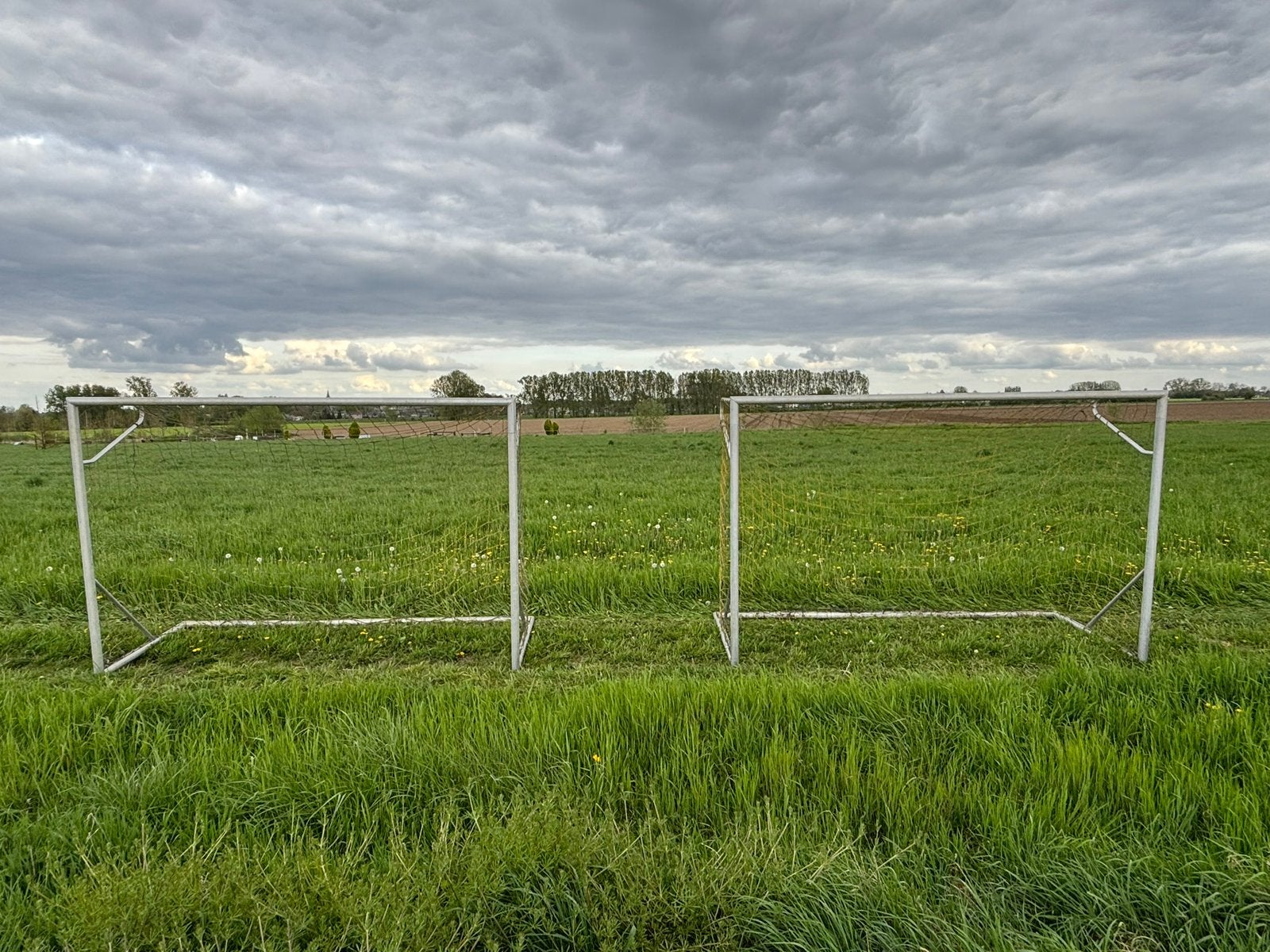 Alusport voetbaldoel hobby-demontabel 300x200cm (aluminium), Ophalen of Verzenden, Gebruikt, Clubaccessoires