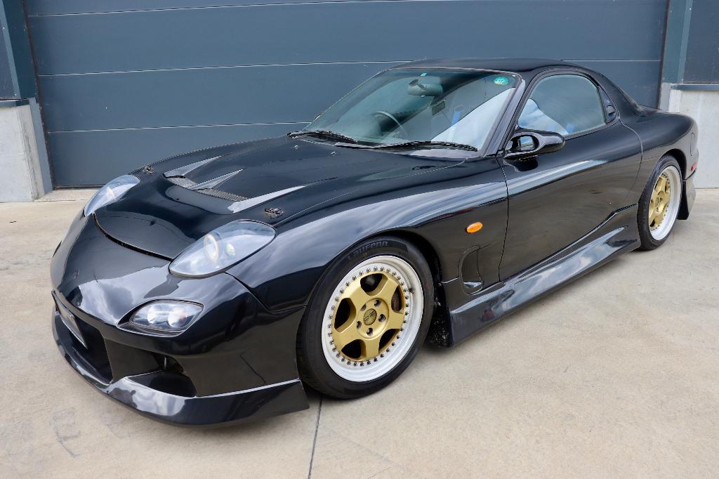 Mazda RX7 FD3S, Auto's, 4 zetels, Achterwielaandrijving, Zwart, Handgeschakeld