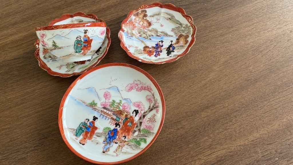 service à thé en porcelaine japonaise antique, Enlèvement ou Envoi
