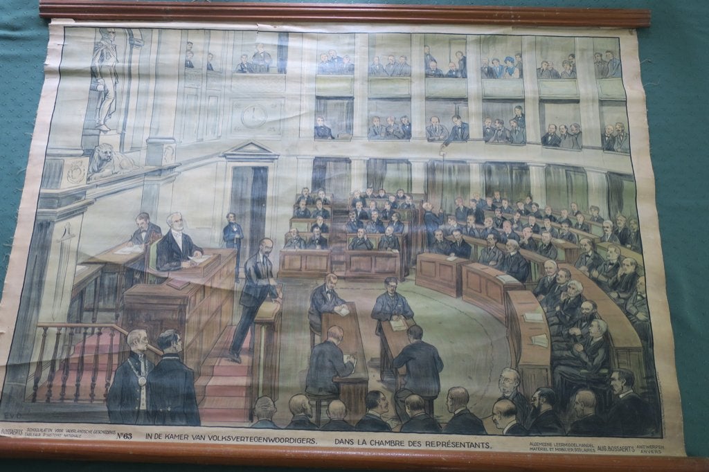 ancienne affiche scolaire année 50, Antiek en Kunst, Antiek | Schoolplaten, Ophalen, Geschiedenis