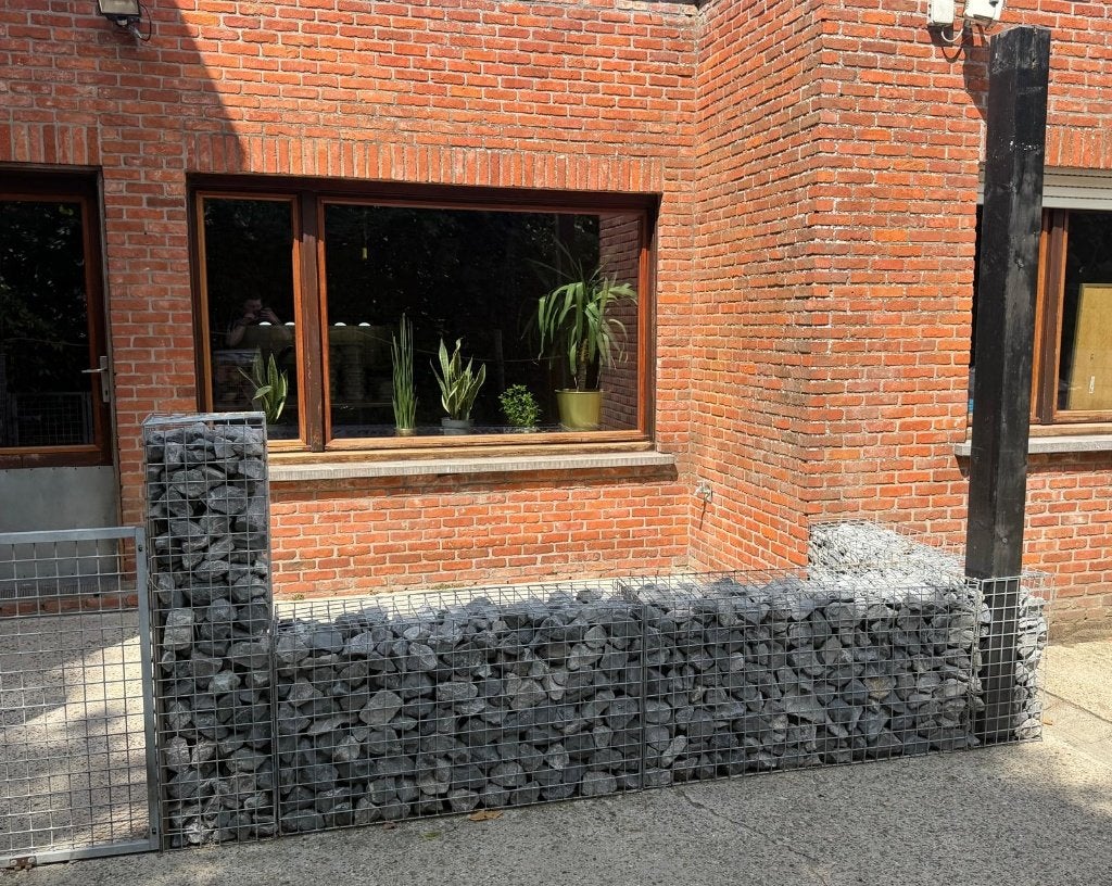 Schanskorven / Gabionen met stenen, Tuin en Terras, Ophalen, Zo goed als nieuw