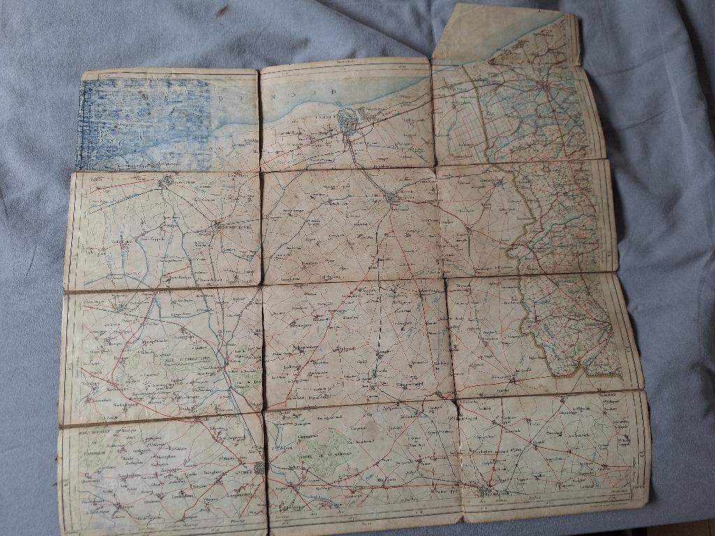 Carte ancienne de Furnes, Antiquités & Art, Enlèvement