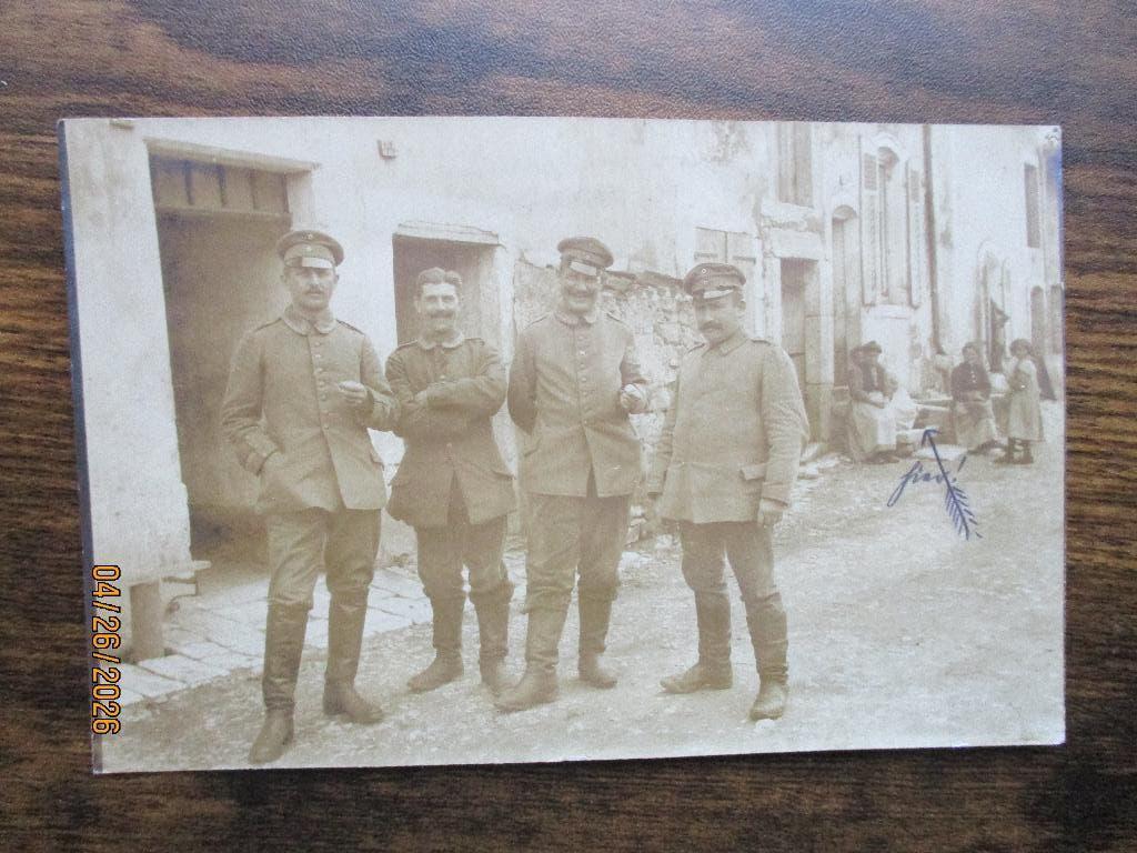 Soldats allemands dans un village conquis. 1916, Envoi