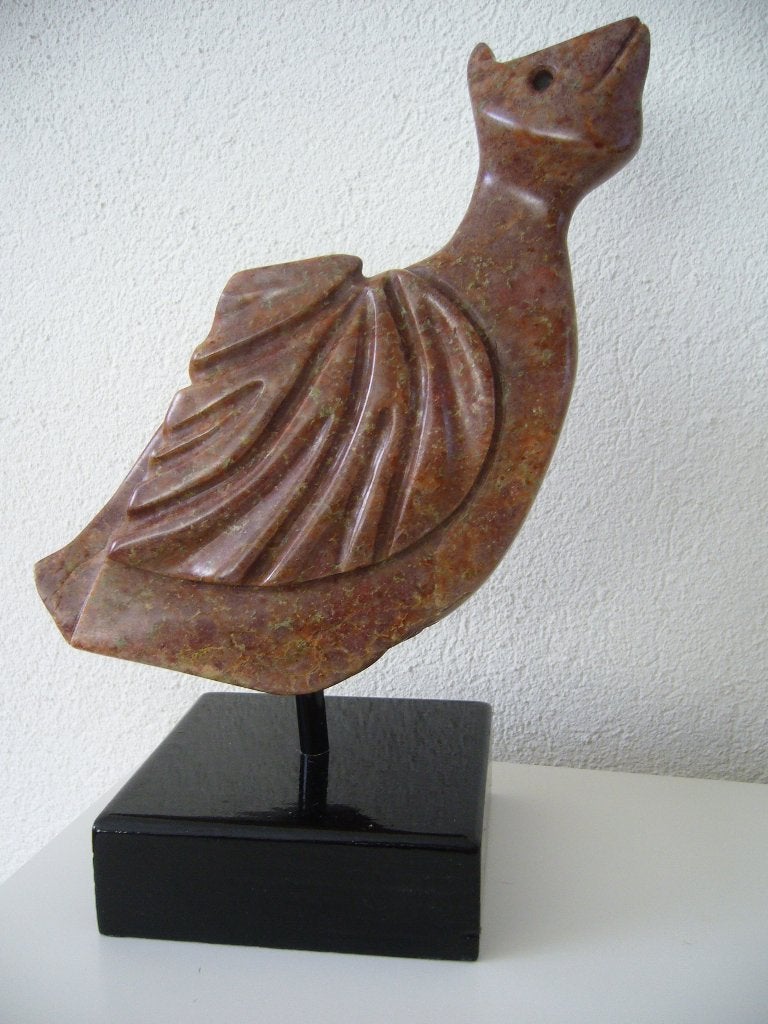 UNIEKE KUNST  --  BEELDEN uit STEEN  --  handgemaakt., Asie, Pierre ou céramique, Autres sujets, Enlèvement