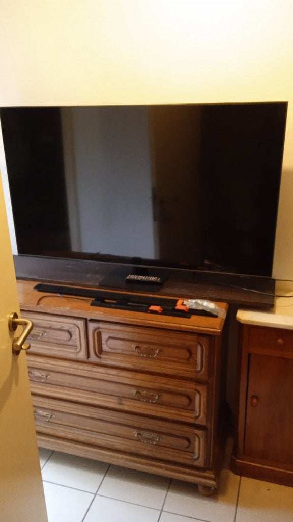 qled tv 55 inch, Ophalen, QLED, Zo goed als nieuw, Samsung