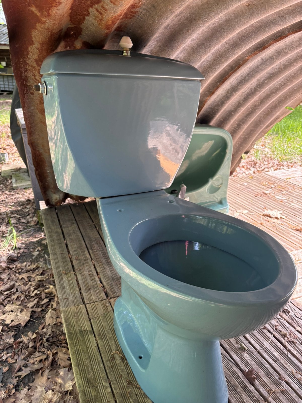 Nieuwe ‘oude’ vintage toilet, Bricolage & Construction, Sanitaire, Enlèvement, Comme neuf, Toilettes