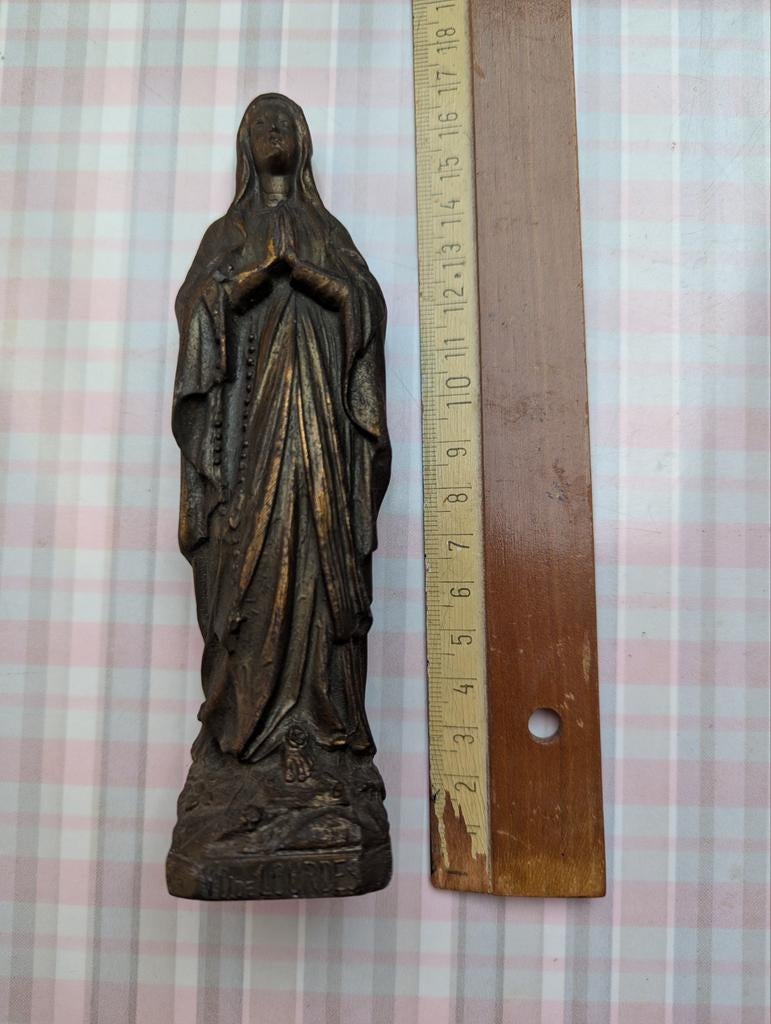 Bronzen Mariabeeld, Antiek en Kunst, Antiek | Religieuze voorwerpen, Ophalen