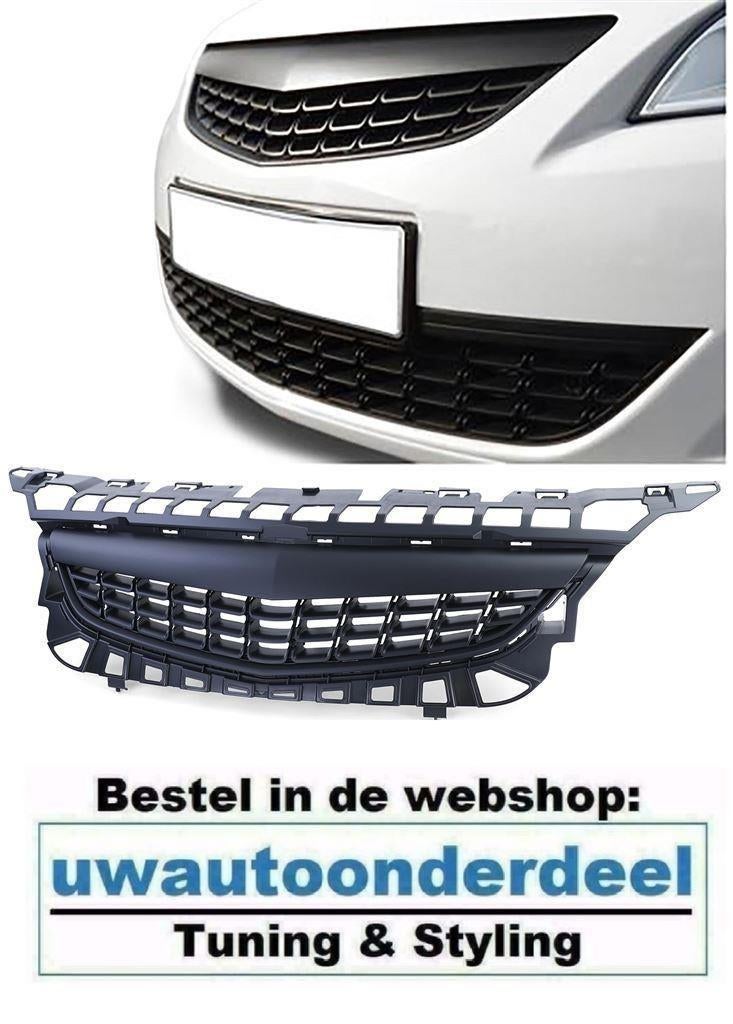 Embleemloze Sport Grill Mat Zwart Voor Opel Astra J 5 Deurs, Verzenden