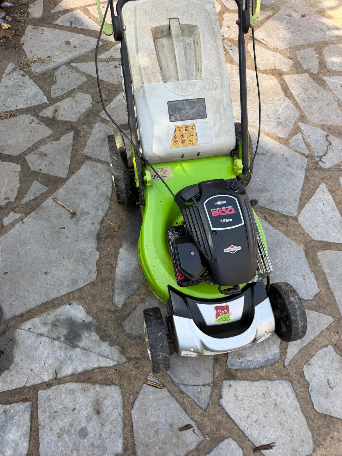 Central Park Grasmaaier op benzine, Tuin en Terras, Ophalen, Gebruikt, Benzine-grasmaaier