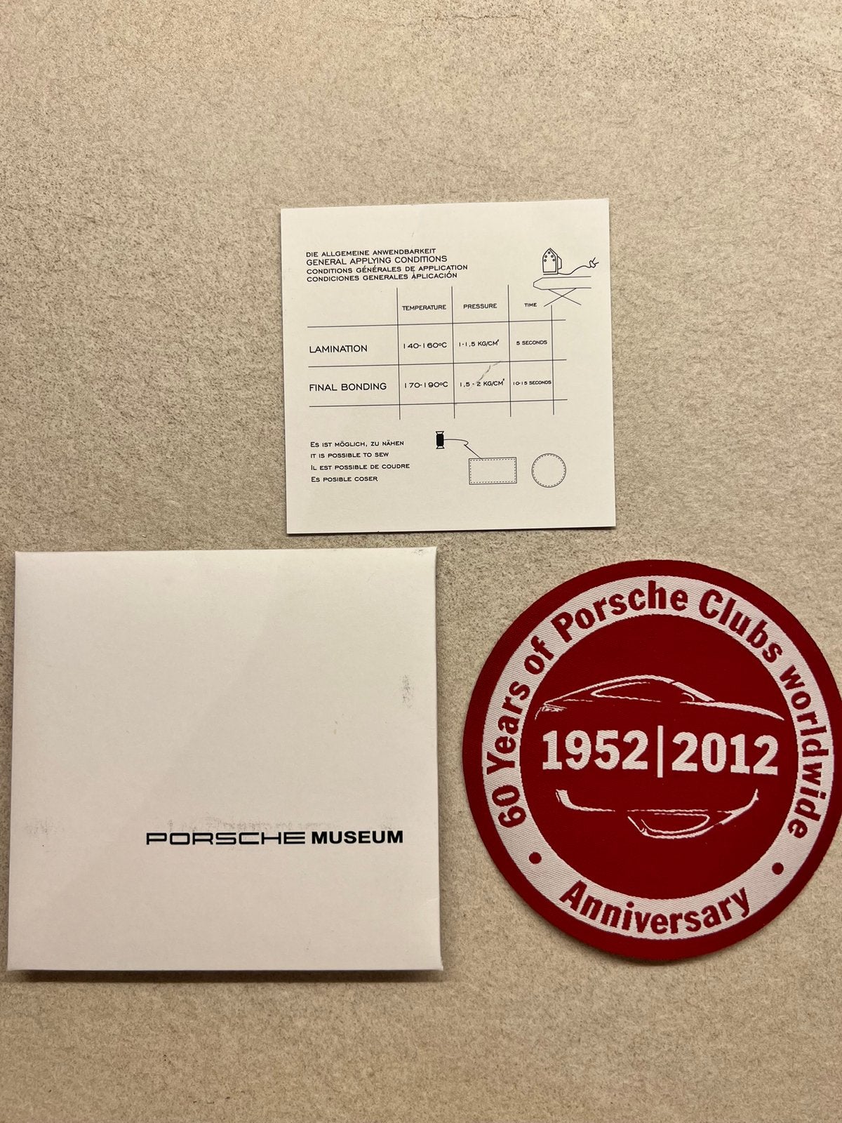 Porsche textiel sticker, Autos : Divers, Enlèvement ou Envoi