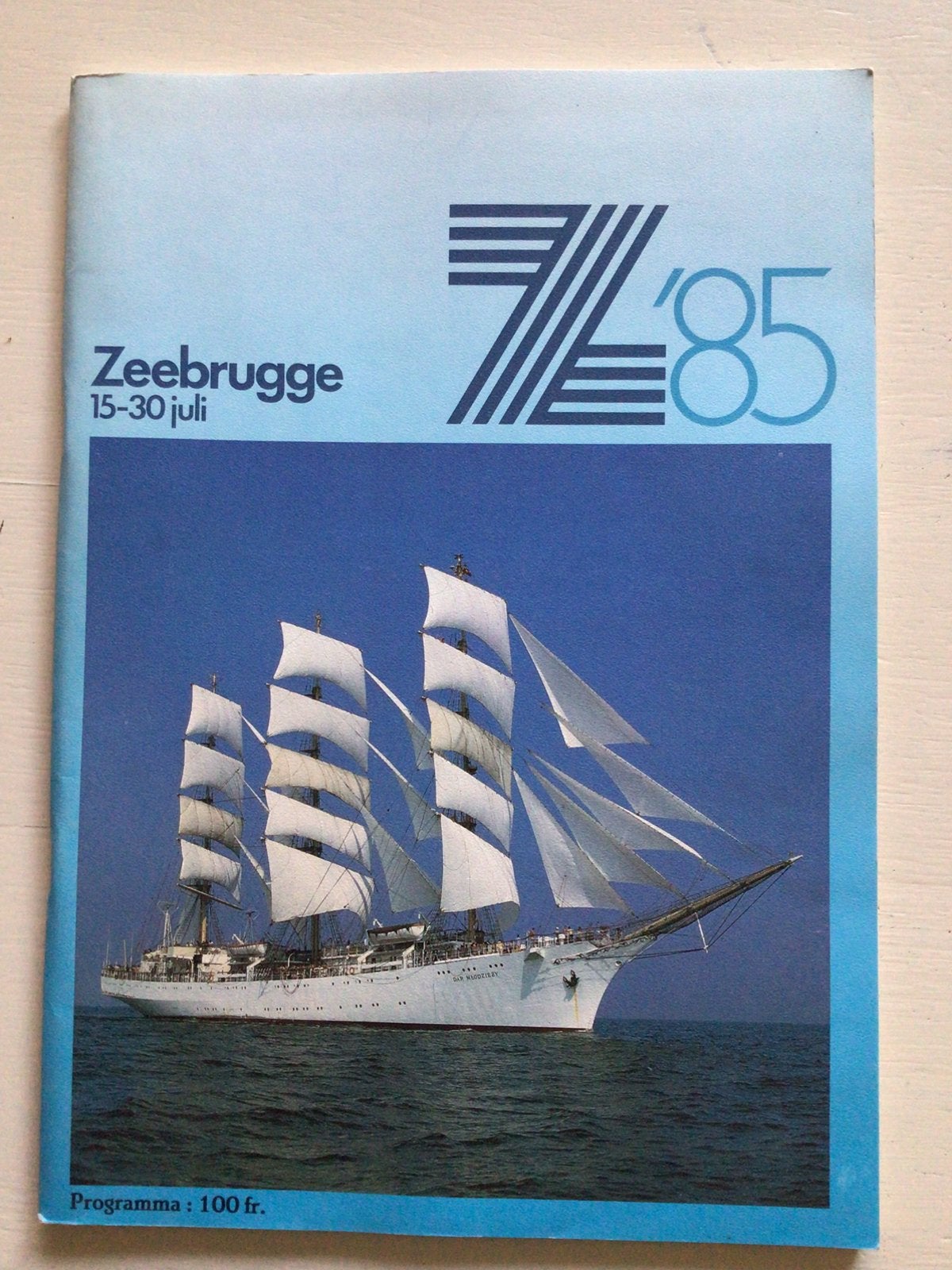 Zeebrugge 1985, programmaboekje, Ophalen of Verzenden