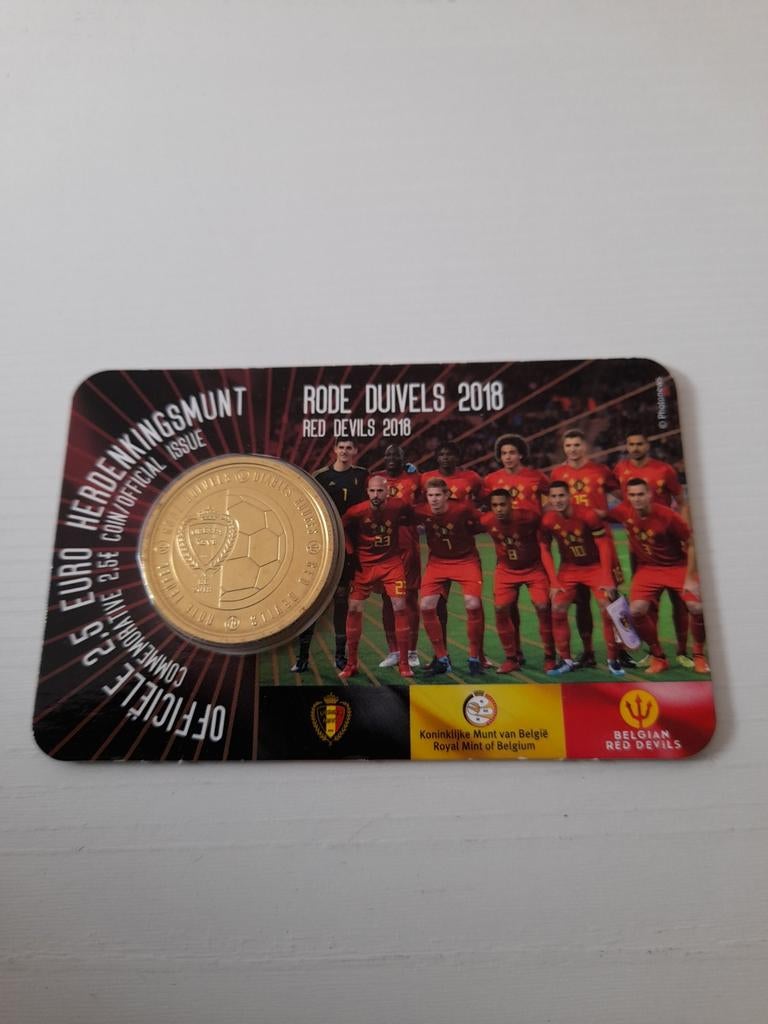 Coin card rode duivels  2018, Ophalen of Verzenden