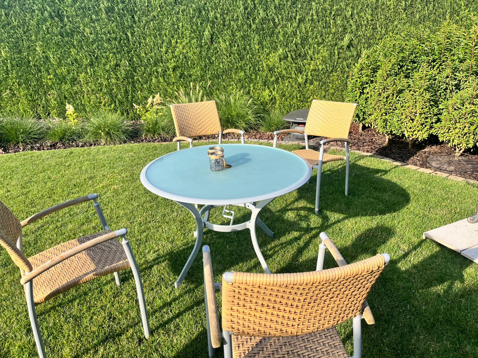 Tuinset, Gebruikt, Ophalen of Verzenden, Wicker, Tuinset