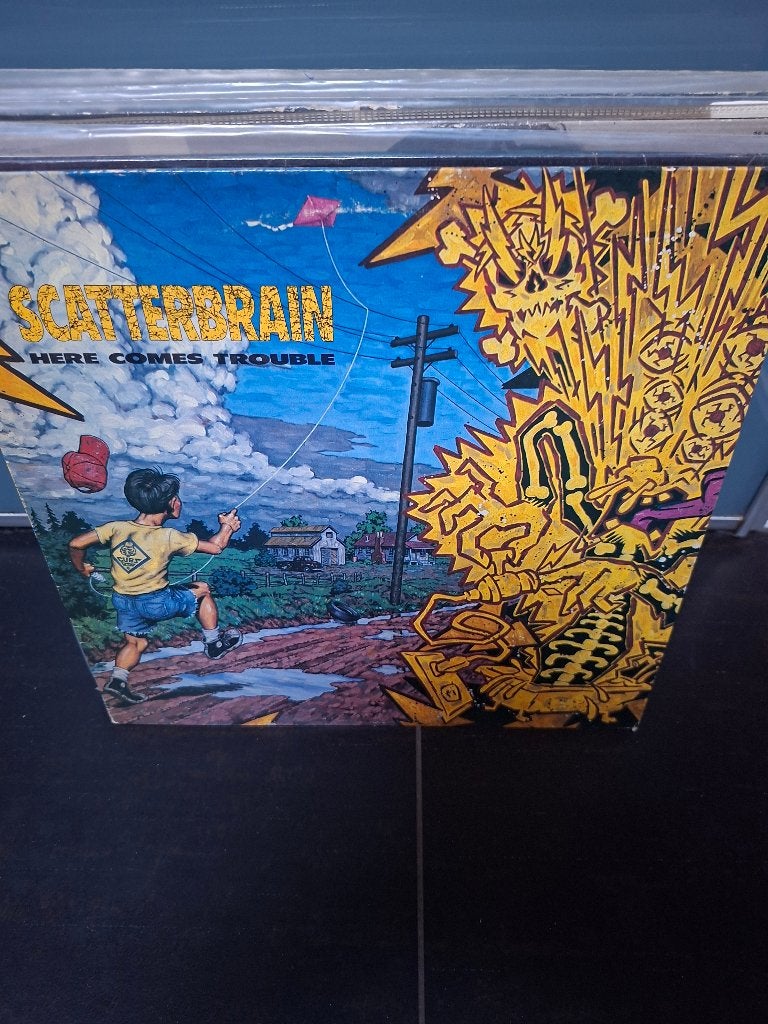 lp - scatterbrain - here comes trouble - bak 2, Enlèvement ou Envoi, Utilisé, Avec pochette intérieure, Hardcore