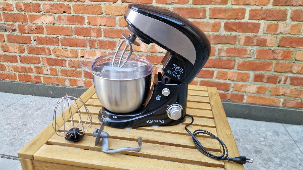 Magnani Keukenmachine/mixer (500W - 4L Roestvrijstalen Kom), Electroménager, Résiste au lave-vaisselle, Comme neuf, Enlèvement