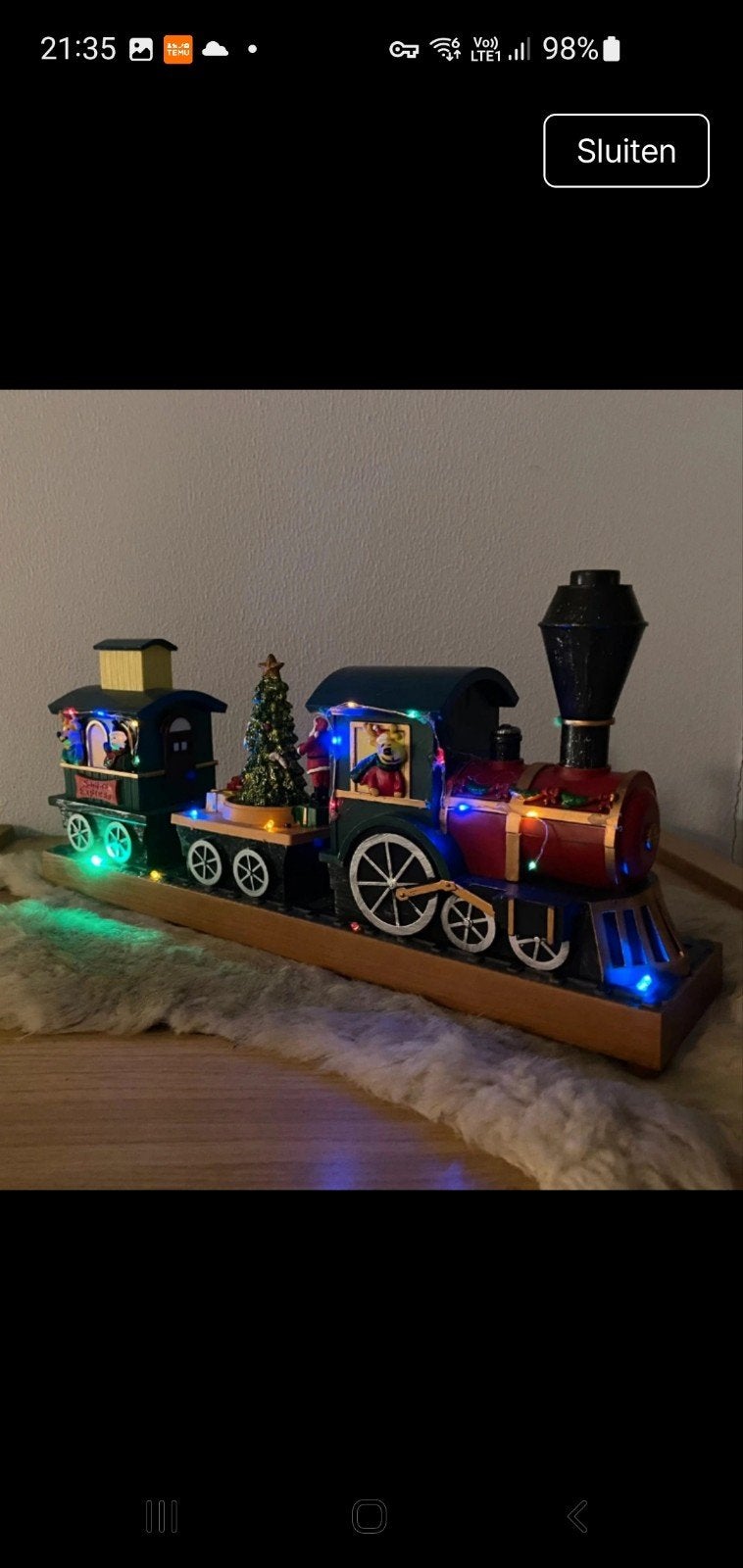 nouveau grand train de Noël avec des lumières vraiment magni, Enlèvement ou Envoi