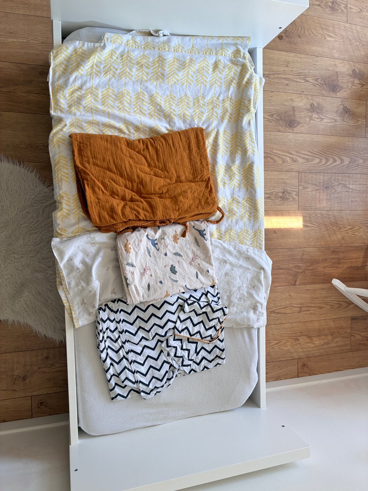 Kinderbed 140x70 cm met toebehoren, Gebruikt, 70 tot 85 cm, 160 tot 180 cm, Ophalen