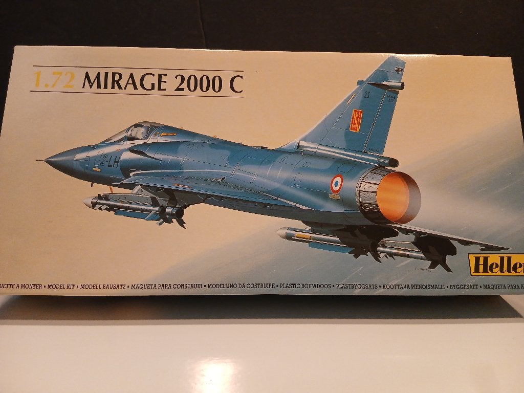 Heller (80303): Dassault Mirage 2000 C om 1:72, 1:72 tot 1:144, Ophalen of Verzenden, Zo goed als nieuw, Vliegtuig