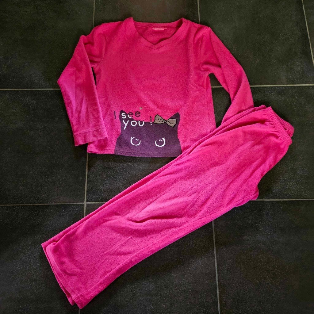 Pyjama hiver polar taille 38/40 chat, Enlèvement ou Envoi, Porté, Taille 38/40 (M)