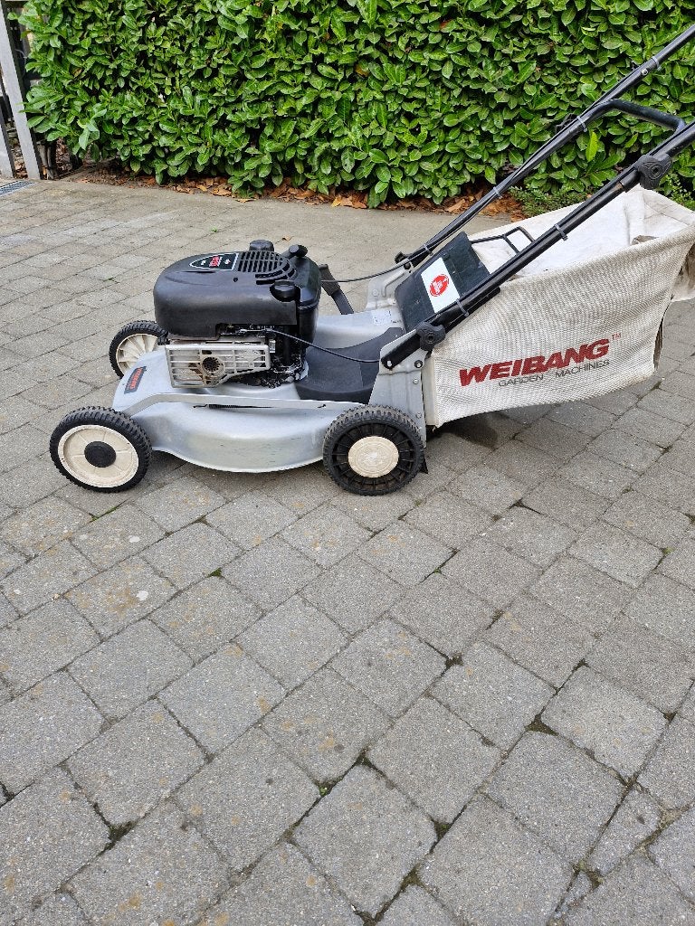 Professionele zelfrijdende grasmaaier Weibang, Ophalen, Cirkelmaaier, Opvangbak, Zo goed als nieuw