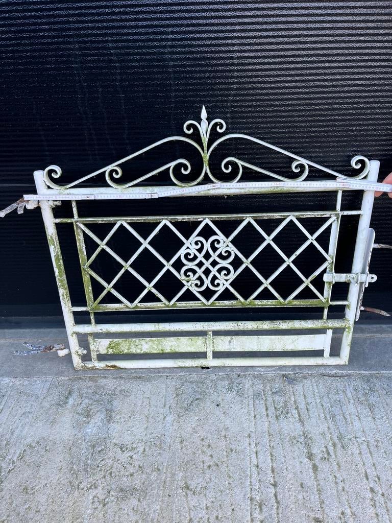 Portail en fer forgé de 80 cm. Même motif : double portail, Nic.debruyne@gmail.com, Enlèvement, Smeedijzer, Utilisé