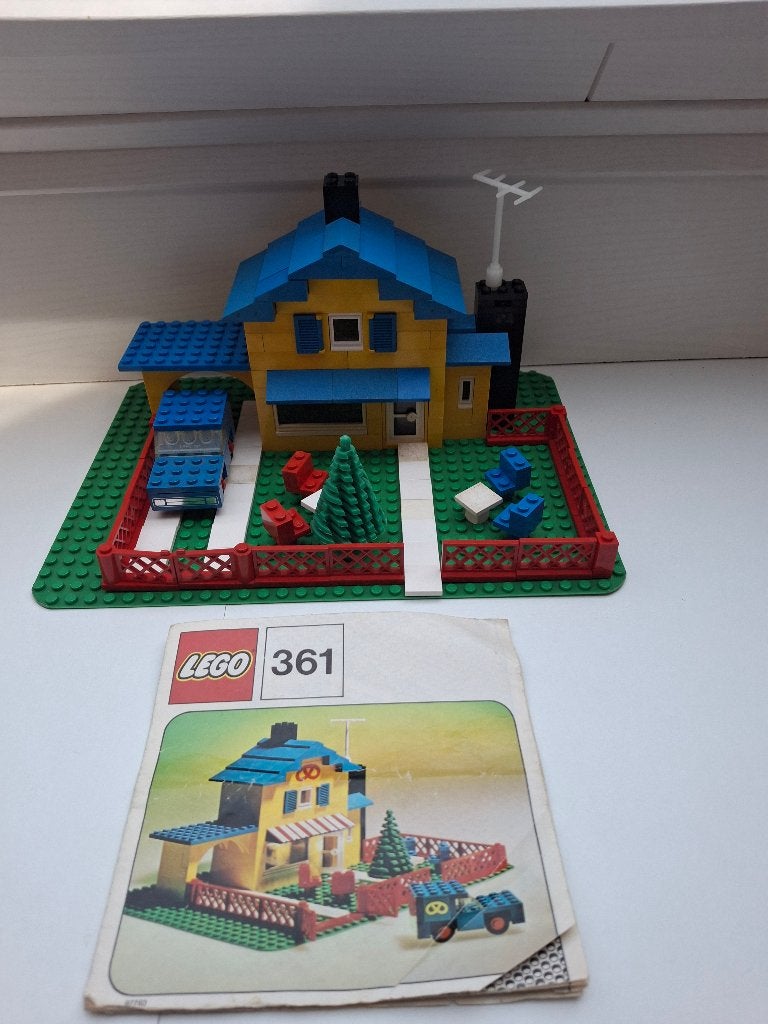 Lego 361  Tea Garden Cafe with Baker's Van 1974, Ophalen of Verzenden, Compleet, Lego, LEGOLAND