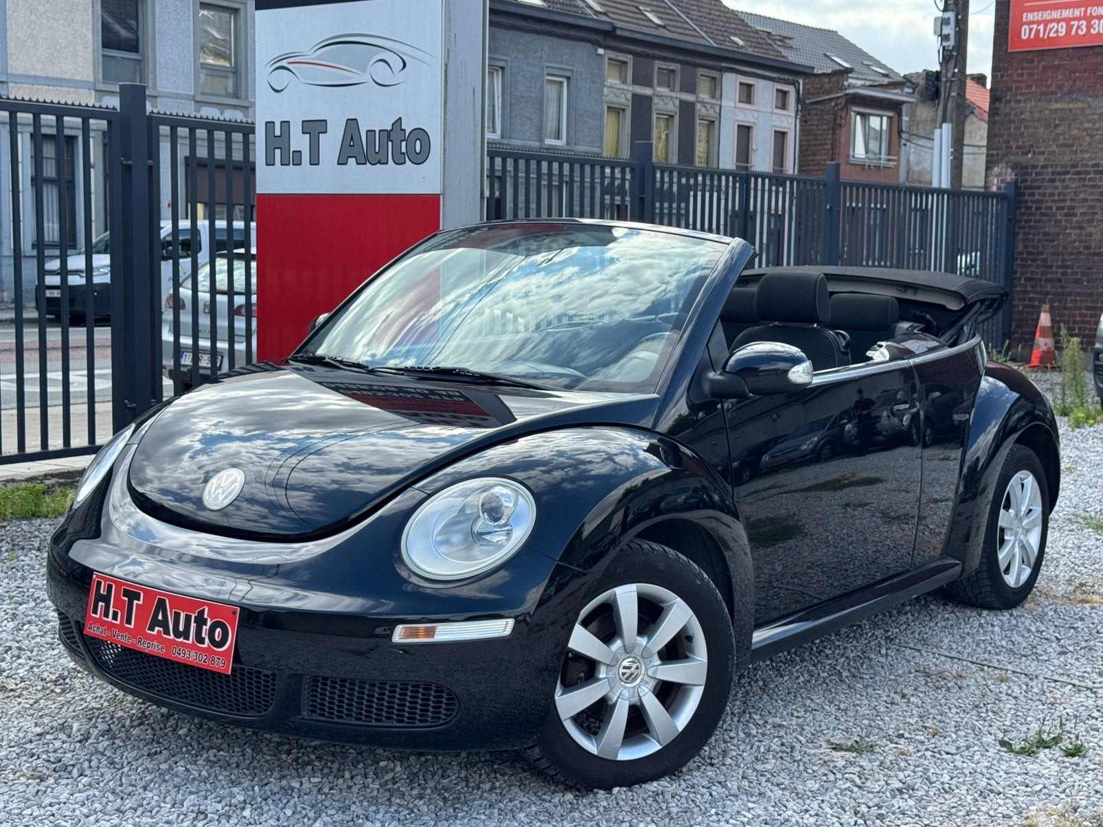 Volkswagen New Beetle Cabrio 1.4i Airco!!!, Voorwielaandrijving, 4 zetels, Stof, Zwart