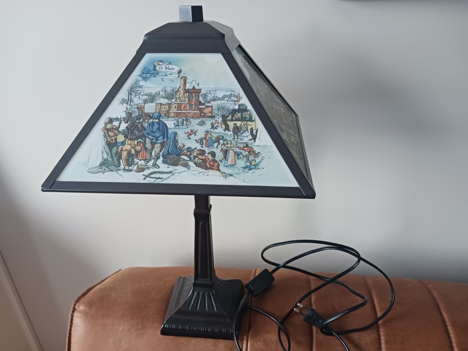 lampadaire afbeelding 4 jaargetijden, Ophalen of Verzenden