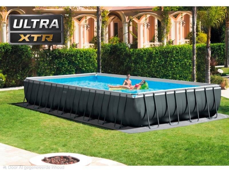 Intex Ultra XTR Frame 975x488x132 & Intex Zoutfilter + Zout, Tuin en Terras, Ophalen