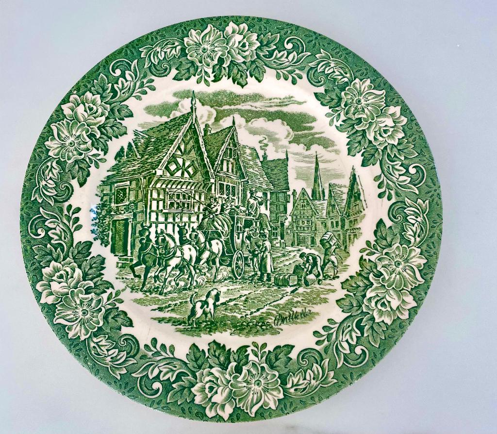 1 plaque vintage de la série Dickens de l'EIT, Enlèvement ou Envoi