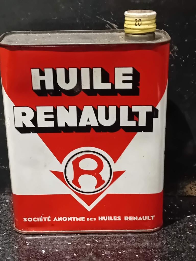 Bidon d'huile VINTAGE HUILE RENAULT, Enlèvement ou Envoi, Comme neuf